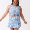 Botany Floral Ruffle Skirt w/ Bottoms