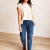 Morgan Dark Denim Cargo Jeans