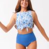 Botany Floral / Coastline Reversible Ultra High-Waist Bottom