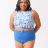 Botany Floral / Coastline Reversible Ultra High-Waist Bottom