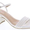 Tasha White Strap Heel