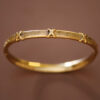 Alessia 18K Patterned Bangle Bracelet