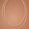 Neveah 18K Heart Double Layer Necklace