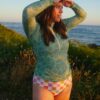 Breezy Floral/ Flower Check Reversible Ultra High-Waist Bottom
