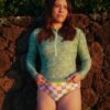 Breezy Floral/ Flower Check Reversible Ultra High-Waist Bottom
