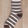 Myla Blue Striped Socks