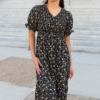 Aamori Yellow Flower Dress
