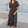 Aamori Yellow Flower Dress