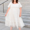 Abbie White Embroidered Dress