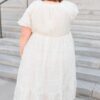 Abbie White Embroidered Dress