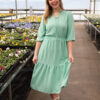 Ada Mint Tiered Dress