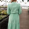 Ada Mint Tiered Dress