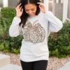 Adalynn Grey Pumpkin Corduroy Pullover
