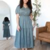Addee Olive Tiered Dress