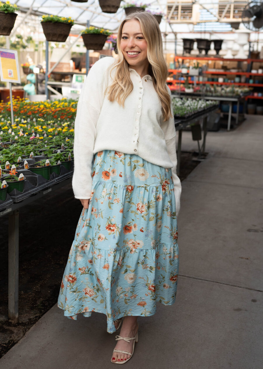 Addilynn Blue Floral Dress