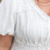 Addyson White Ruffle Dress