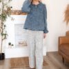 Adelyn Grey Pinstripe Pants