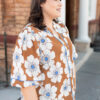Agnes Cinnamon Floral Top