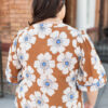 Agnes Cinnamon Floral Top