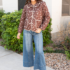 Aida Brown Floral Jacket