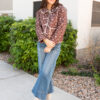 Aida Brown Floral Jacket