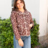 Aida Brown Floral Jacket