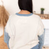 Alaina Two Tone Denim Pullover