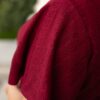 Alana Burgundy Textured Tie Dress
