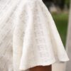Alana Ivory Textured Tie Dress