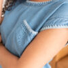 Aleah Embroidered Denim Top