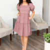 Aleena Dusty Mauve Embroidered Dress