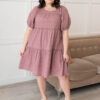Aleena Dusty Mauve Embroidered Dress