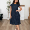 Alexa Navy Polka Dot Dress