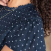 Alexa Navy Polka Dot Dress