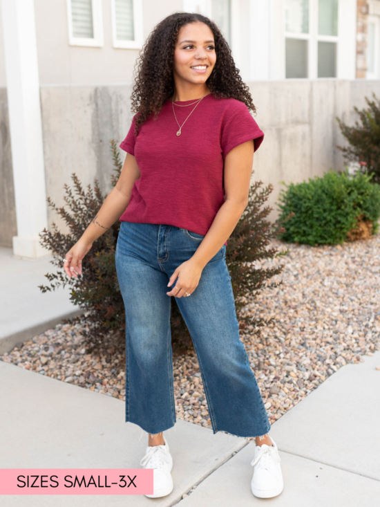 Alexis Burgundy Top