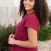 Alexis Burgundy Top