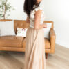 Alexis Khaki Crochet Knit Top Dress