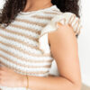 Alexis Khaki Crochet Knit Top Dress