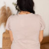 Alicia Mocha Ribbed Top