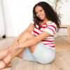 Alicia Red Knit Sweater Vest