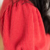 Alicia Red Ribbed Top
