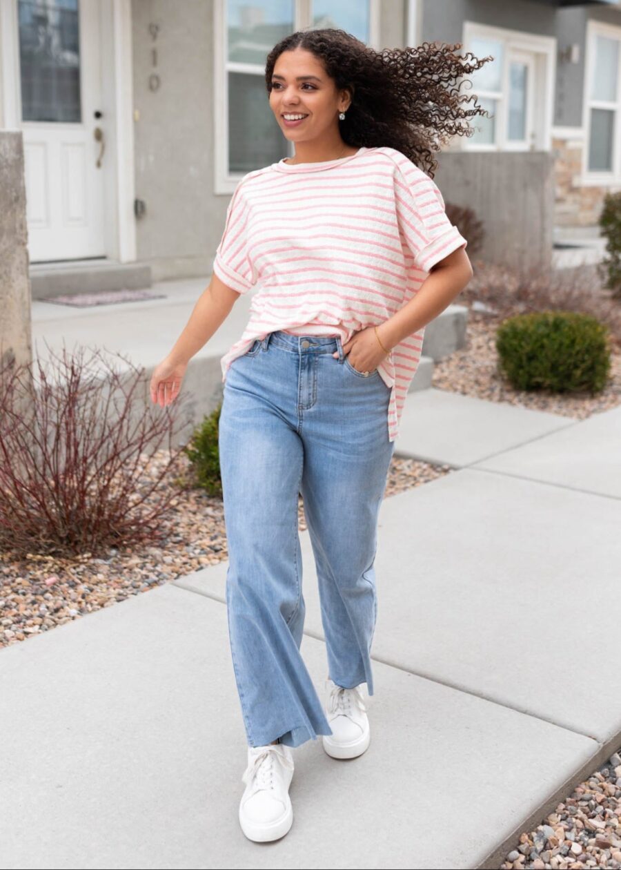 Alisa Washed Denim Pants