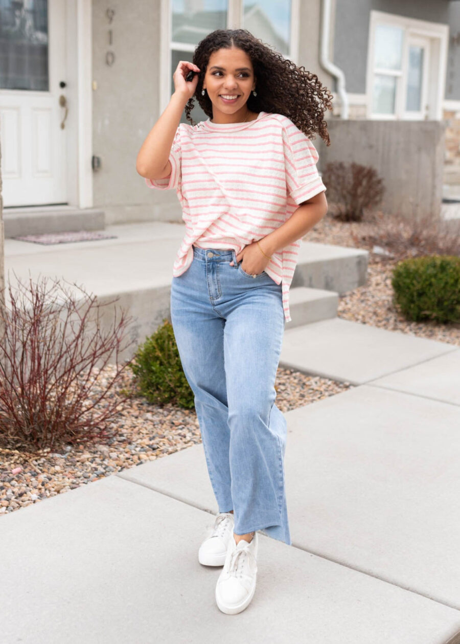 Alisa Washed Denim Pants
