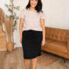 Alison Black Drawstring Skirt