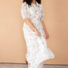 Alissa Cream Floral Button Dress