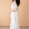 Alissa Cream Floral Button Dress