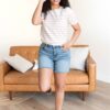 Alyssa Pink Stripe Top