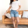 Alyssa Pink Stripe Top