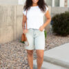 Amala White Raglan Top