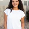 Amala White Raglan Top